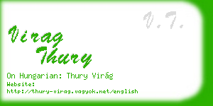 virag thury business card